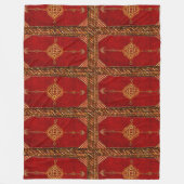 Perzisch tapijtpatroon fleece deken (Voorkant)