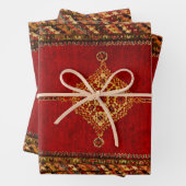 Perzisch tapijtpatroon inpakpapier vel (In situ)