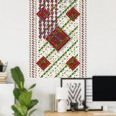 Perzisch Tapijtpatroon Poster (Thuiskantoor)
