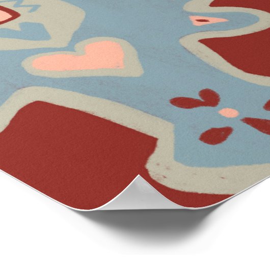 Perzisch tapijtschilderkunst poster (Hoek)