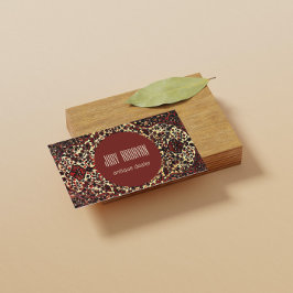 Perzisch tapijtschildpad — antiek dealer visitekaartje