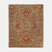 Perzisch tapijtuiterlijk - Tabris Fleece Deken (Voorkant)