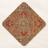 Perzisch tapijtuiterlijk - Tabris Kartonnen Onderzetters (Voorkant)