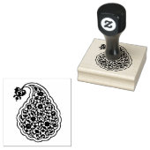 Perzisch tegel paisley motief rubberstempel (Gestempeld)