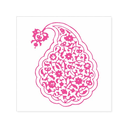 Perzisch tegel paisley motief zelfinktende stempel (Design)