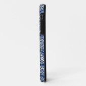 Perzisch tegelpatroon - kobalt blauw en wit Case-Mate iPhone case (Achterkant/links)