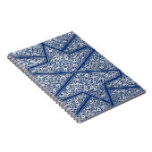 Perzisch tegelpatroon - kobalt blauw en wit notitieboek (Rechterzijde)