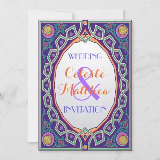 Perzisch Turks Arabisch Marokkaans huwelijk of par Kaart (Voorkant)