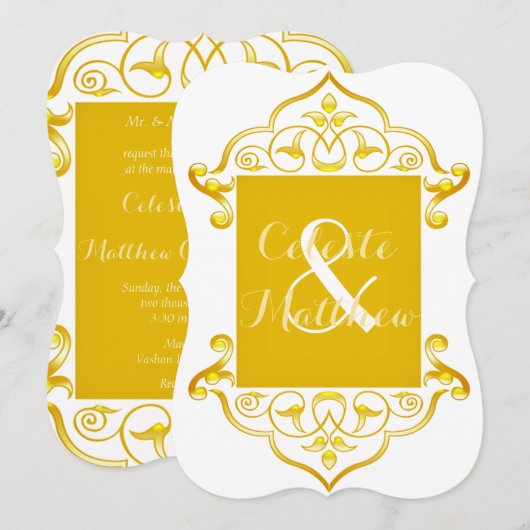 Perzisch Turks Arabisch Marokkaans huwelijk of par Kaart (Voorkant / Achterkant)