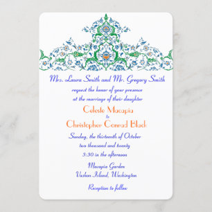 Perzisch Turks Arabisch Marokkaans huwelijk of par Kaart