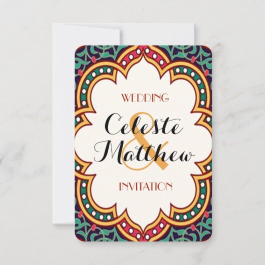 Perzisch Turks Arabisch Marokkaans huwelijk of par Kaart (Voorkant)