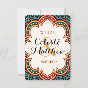 Perzisch Turks Arabisch Marokkaans huwelijk of par Kaart