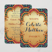 Perzisch Turks Arabisch Marokkaans huwelijk of par Kaart (Voorkant / Achterkant)