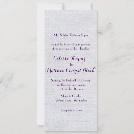 Perzisch Turks Arabisch Marokkaanse bruiloft of fe Kaart (Achterkant)