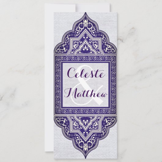 Perzisch Turks Arabisch Marokkaanse bruiloft of fe Kaart (Voorkant)