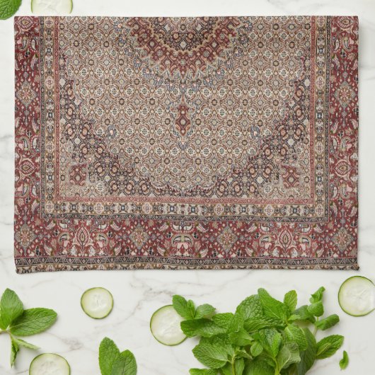 Perzisch Turks oosterse tapijt Theedoek (Gevouwen)