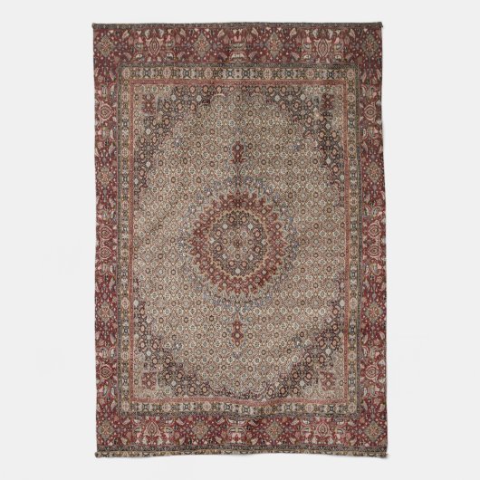 Perzisch Turks oosterse tapijt Theedoek (Verticaal)