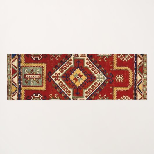 Perzisch Turks Rug Pattern Yogamat (Achterkant (horizontaal))
