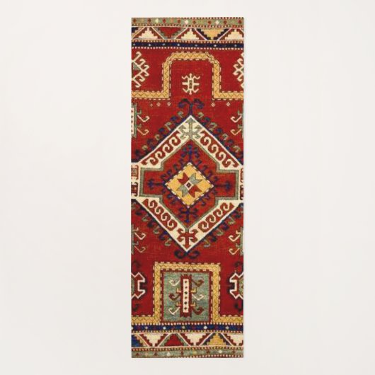 Perzisch Turks Rug Pattern Yogamat (Achterkant)