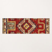 Perzisch Turks Tapijtpatroon Yogamat (Voorkant (horizontaal))