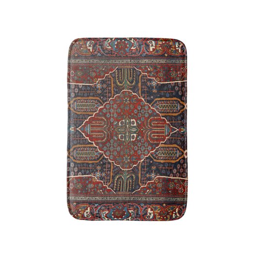 Perzisch verbrand Oranje Rust Red  Badmat (Voorkant Verticaal)