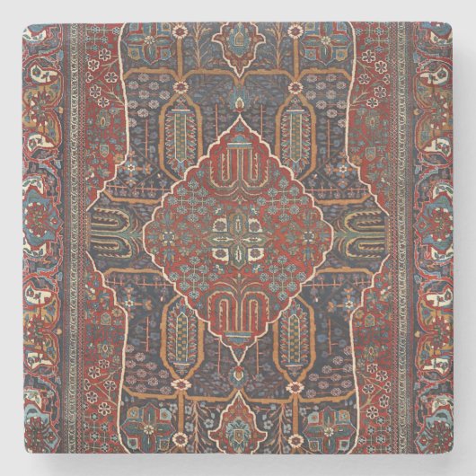 Perzisch verbrand Oranje Rust Red Stenen Onderzetter (Voorkant)