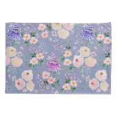 Perzisch Violet Waterverf Floral Kussensloop (Achterkant)