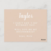 Perzisch wit land - voorstel voor Floral Bridesmai Briefkaart (Achterkant)