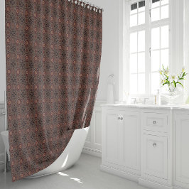 Perzisch zonniest heeft een etnisch patroon gehuld douchegordijn