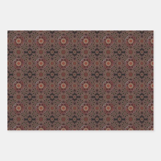 Perzisch zonniest heeft een etnisch patroon gehuld inpakpapier vel (Voorkant 3)