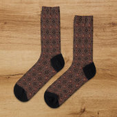 Perzisch zonniest heeft een etnisch patroon gehuld sokken