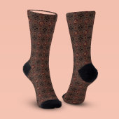 Perzisch zonniest heeft een etnisch patroon gehuld sokken