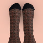 Perzisch zonniest heeft een etnisch patroon gehuld sokken