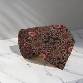 Perzisch zonniest heeft een etnisch patroon gehuld stropdas