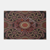 Perzisch zonniest omgevormd etnische halve cirkel deurmat (Voorkant)