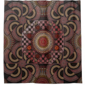 Perzisch zonniest omgevormd etnische halve cirkel  douchegordijn (Voorkant)