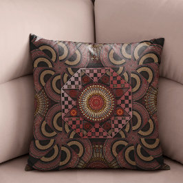 Perzisch zonniest omgevormd etnische halve cirkel  kussen