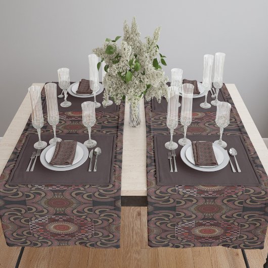 Perzisch zonniest omgevormd etnische halve cirkel medium tafelloper