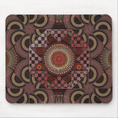 Perzisch zonniest omgevormd etnische halve cirkel  muismat (Voorkant)