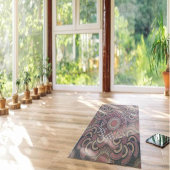 Perzisch zonniest omgevormd etnische halve cirkel  yogamat