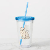 Perzische afbeelding van cartoon acryl drinkbeker (Achterkant)