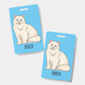 Perzische afbeelding van cartoon badge (Voor- en achterkant)