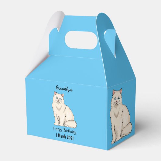 Perzische afbeelding van cartoon bedankdoosjes (Achterkant)