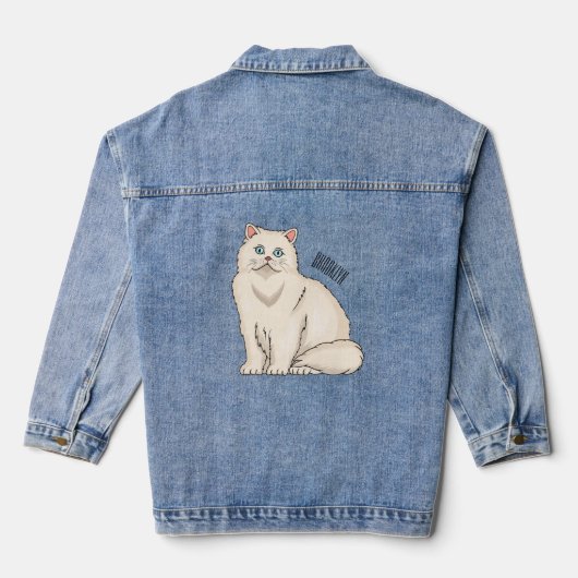 Perzische afbeelding van cartoon denim jacket (Achterkant)