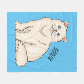 Perzische afbeelding van cartoon fleece deken (Voorkant (Horizontaal))