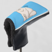 Perzische afbeelding van cartoon golfheadcover (3/4 voorkant)