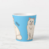 Perzische afbeelding van cartoon latte mok (Voorkant)