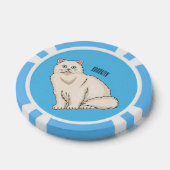 Perzische afbeelding van cartoon poker chips (Enkel)