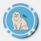 Perzische afbeelding van cartoon poker chips (Achterkant)