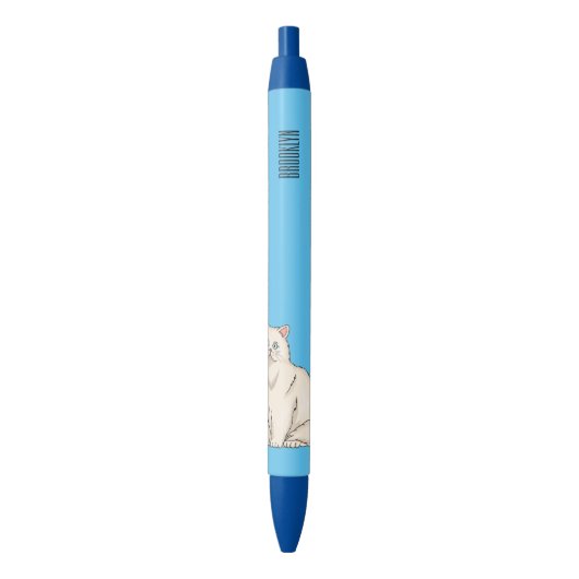 Perzische afbeelding van cartoon zwarte inkt pen (Voorkant Verticaal)
